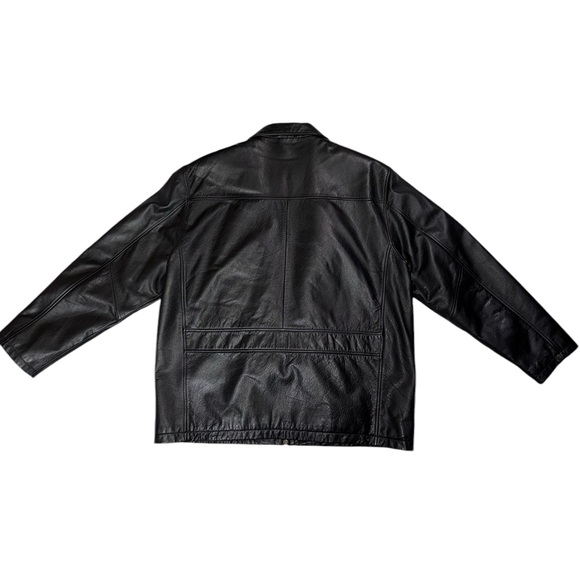 Leather Limited Men’s XL Black Zip Up Leather Jacket Zip Out Lining - Picture 8 of 12